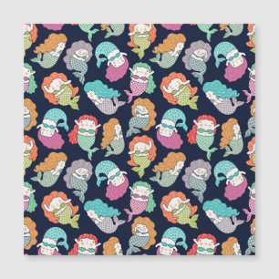 Mermaids: whimsical seamless pattern.