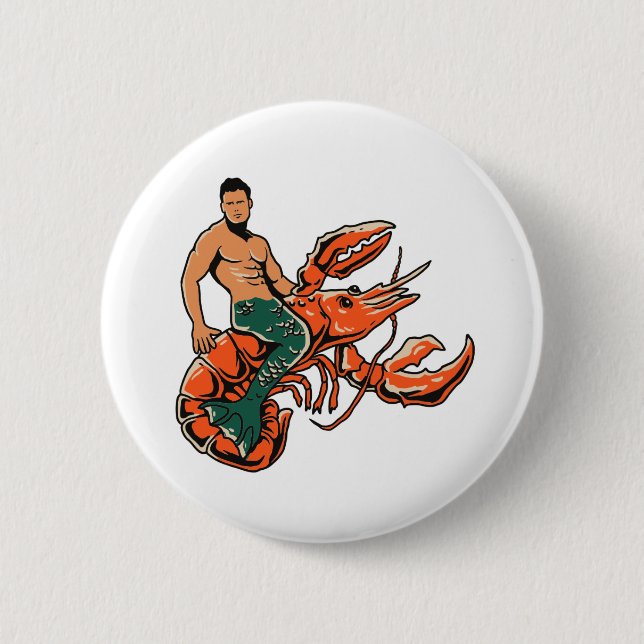 merman.ai 2 inch round button (Front)