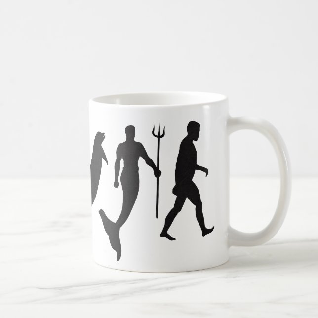 Merman Evolution Coffee Mug (Right)