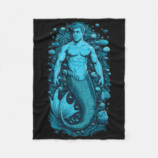 Merman Gay Cruise For Men Beaches Boats And Bros  Fleece Blanket