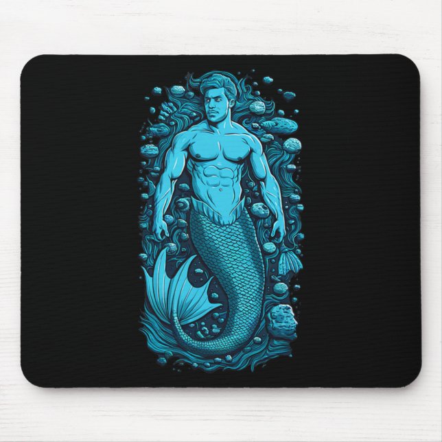 Merman Gay Cruise For Men Beaches Boats And Bros  Mouse Pad (Front)