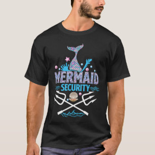 Merman Mermaid Security Lifeguard Swimmer Costume T-Shirt