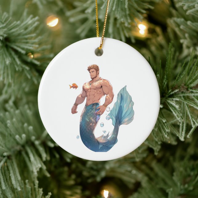 Merman Ornament - Bluefin (Tree)