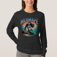 Mermape Illustration – Mermaid Ape Funny Animal