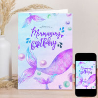 Mermazing Birthday Bright Mermaid Personalized