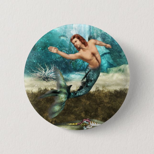 Mermen  Button (Front)