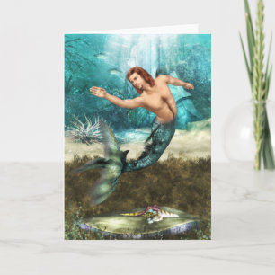 Mermen Greeting Card
