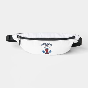 Mermeowica Patriotic Cat Mermaid Shirt Design_1 Fanny Pack