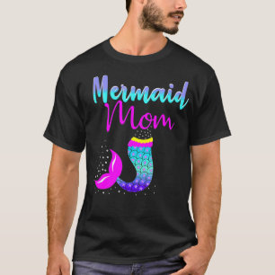 Mermom Mermaid Birthday Mom Bday Mermaid mommy T-Shirt