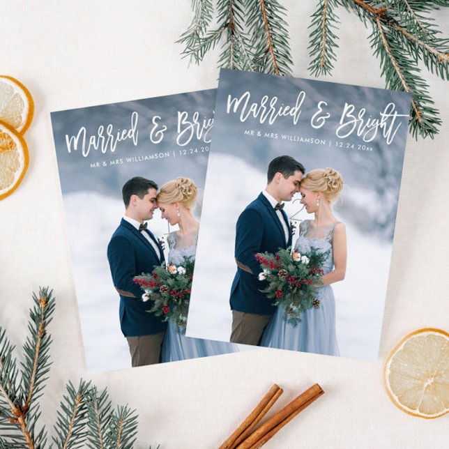Merried & Bright holiday wedding announcement (Creator Uploaded)