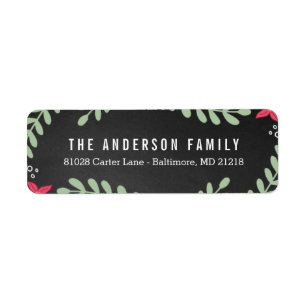 Merrier Christmas Holiday Return Address Labels