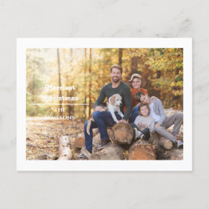 merriest christmas 1 photo christmas  postcard