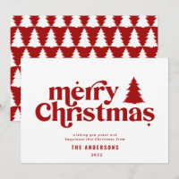Merriest Christmas graphic typography non photo