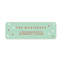 Merriest Christmas Holiday Address Label