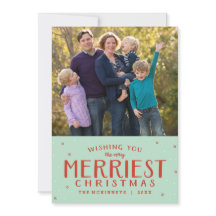 Merriest Christmas Holiday Photo Card