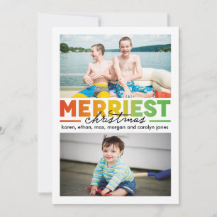 Merriest Christmas Multi x 2 Holiday Card