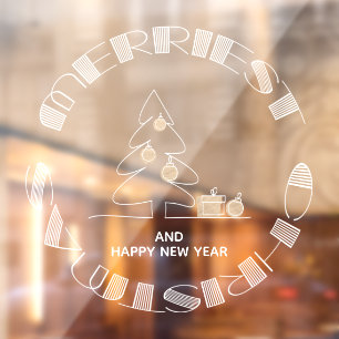 Merriest Christmas Window Cling