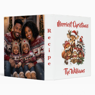 Merriest Christmas Woodland Creatures Family Photo Binder