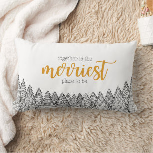 Merriest Place to Be Throw Pillow