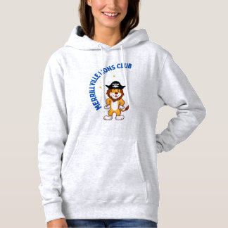 Merrillville Lions Club with Pirate Lion & 2 stars Hoodie