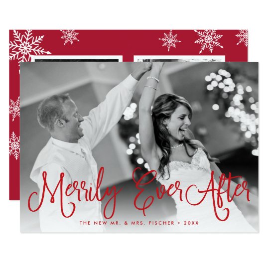 Merrily Ever After Holiday Card w/ Back Message