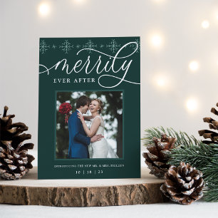Merrily Ever After Holiday Wedding Announcement
