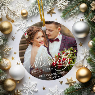 Merrily Ever After Newlywed Ornament