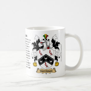 Merriman, the Origin, the Meaning and the Crest Coffee Mug