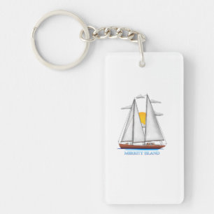 Merritt Island Coastal Nautical Sailing Sailor Keychain