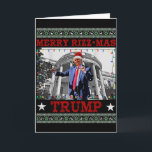 Merrry Rizzmas Trump Funny Humorous Trump Dance Ch Card<br><div class="desc">Merrry Rizzmas Trump Funny Humorous Trump Dance Christmas</div>