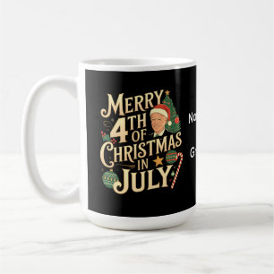 Merry 4th of Christmas in July Funny Biden Memes Coffee Mug