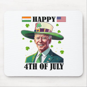 Merry 4th Of Easter Funny Joe Biden St Patricks Da Mouse Pad
