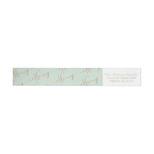 MERRY address wrap labels (Individual)