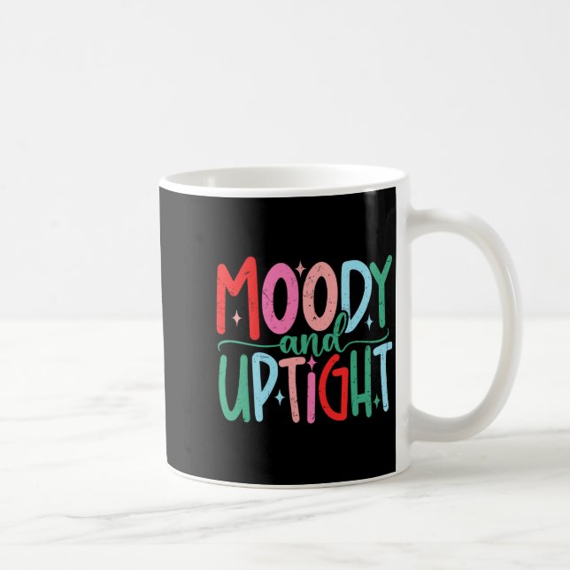 Merry &amp; Bright Moody &amp; Uptight Matching Co Coffee Mug (Right)