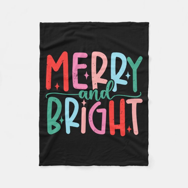 Merry &amp; Bright Moody &amp; Uptight Matching Co Fleece Blanket (Front)