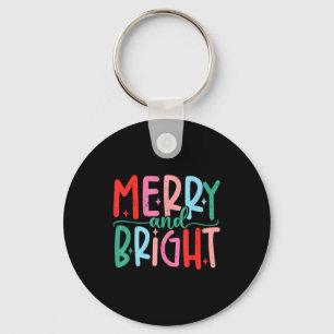 Merry &amp; Bright Moody &amp; Uptight Matching Co Keychain