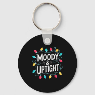 Merry &amp; Bright Moody &amp; Uptight Matching Co Keychain