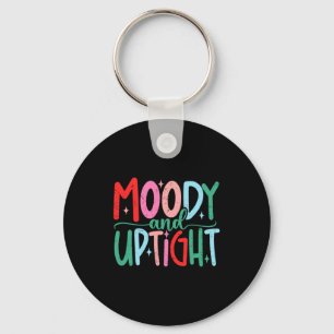 Merry &amp; Bright Moody &amp; Uptight Matching Co Keychain