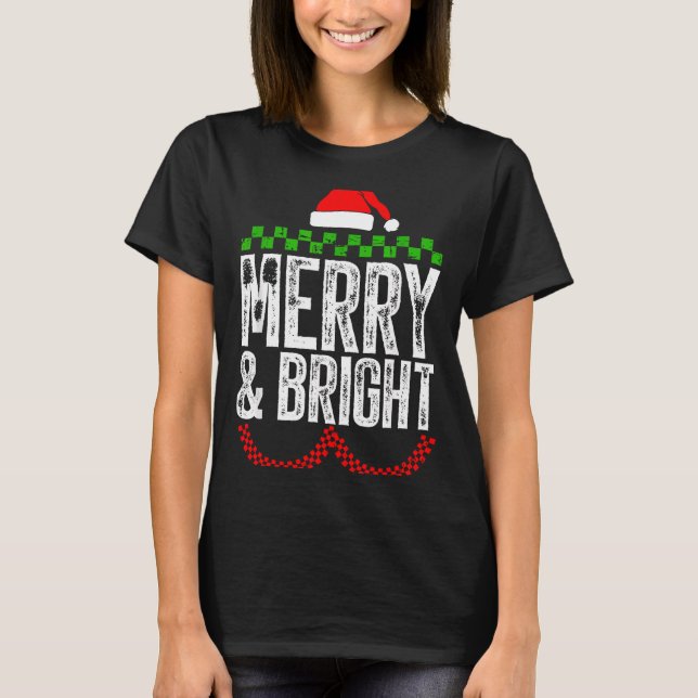 Merry &amp; Bright Moody &amp; Uptight Matching Co T-Shirt (Front)