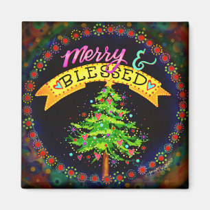 Merry and Blessed Festive Christmas Inspirivity Magnet