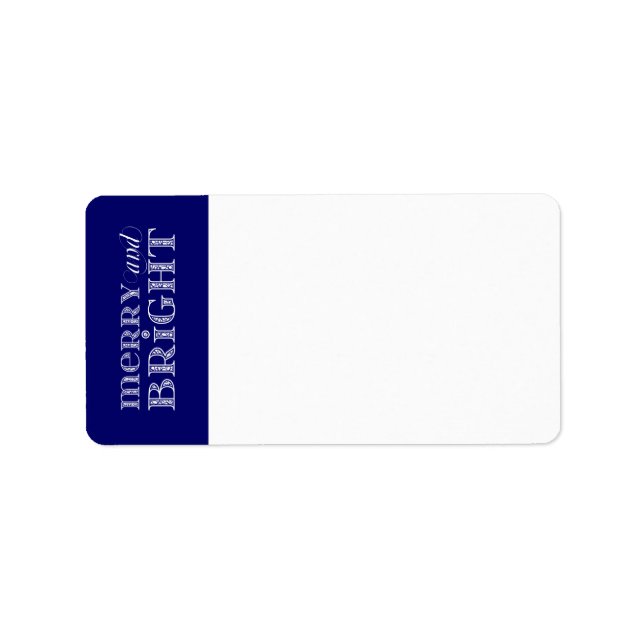 Merry and Bright Address Labels (Front)