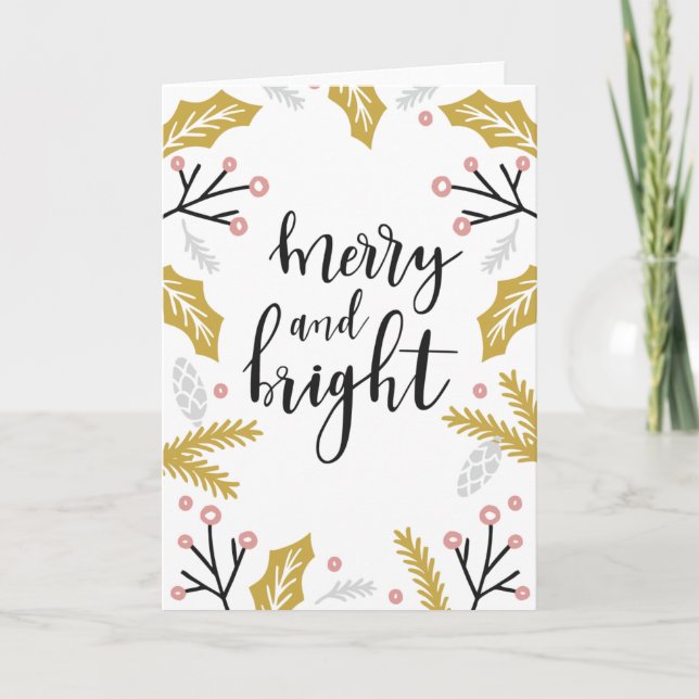 Merry and Bright Card (Front)