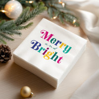 Merry and Bright Christmas Colourful Holiday