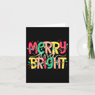 Merry And Bright Christmas Funny Pyjamas Family Xm Card