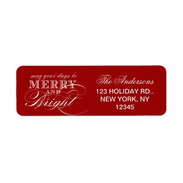 MERRY AND BRIGHT CHRISTMAS HOLIDAY (Front)