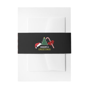 Merry and Bright, Christmas Invitation Belly Band
