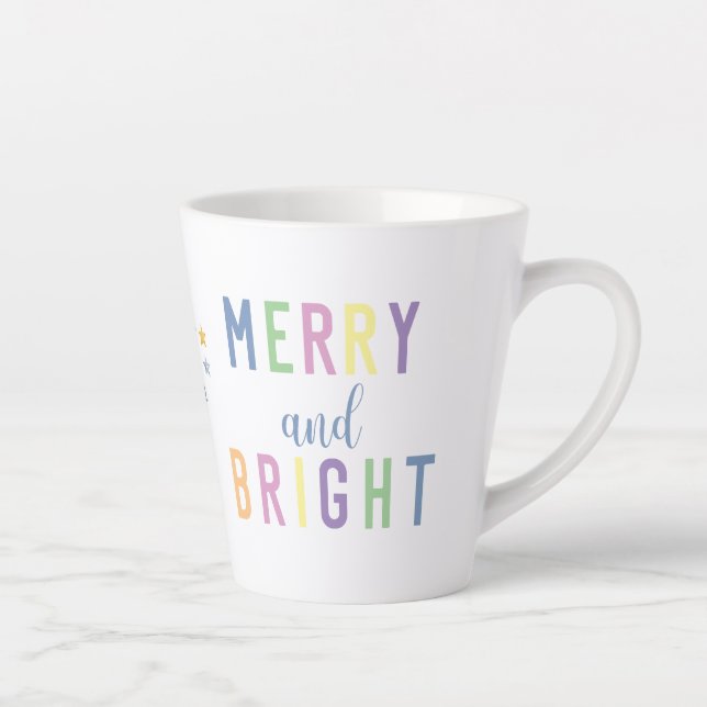 Merry and Bright Christmas Latte Mug (Right)