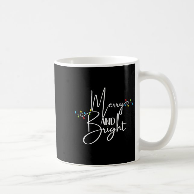 Merry And Bright Christmas Lights Family Pajama Xm Coffee Mug (Right)