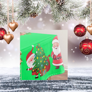 Merry and Bright Christmas   Medium  Tablecloth