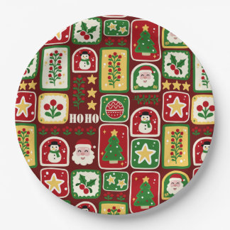 Merry and Bright Christmas  Paper Plate